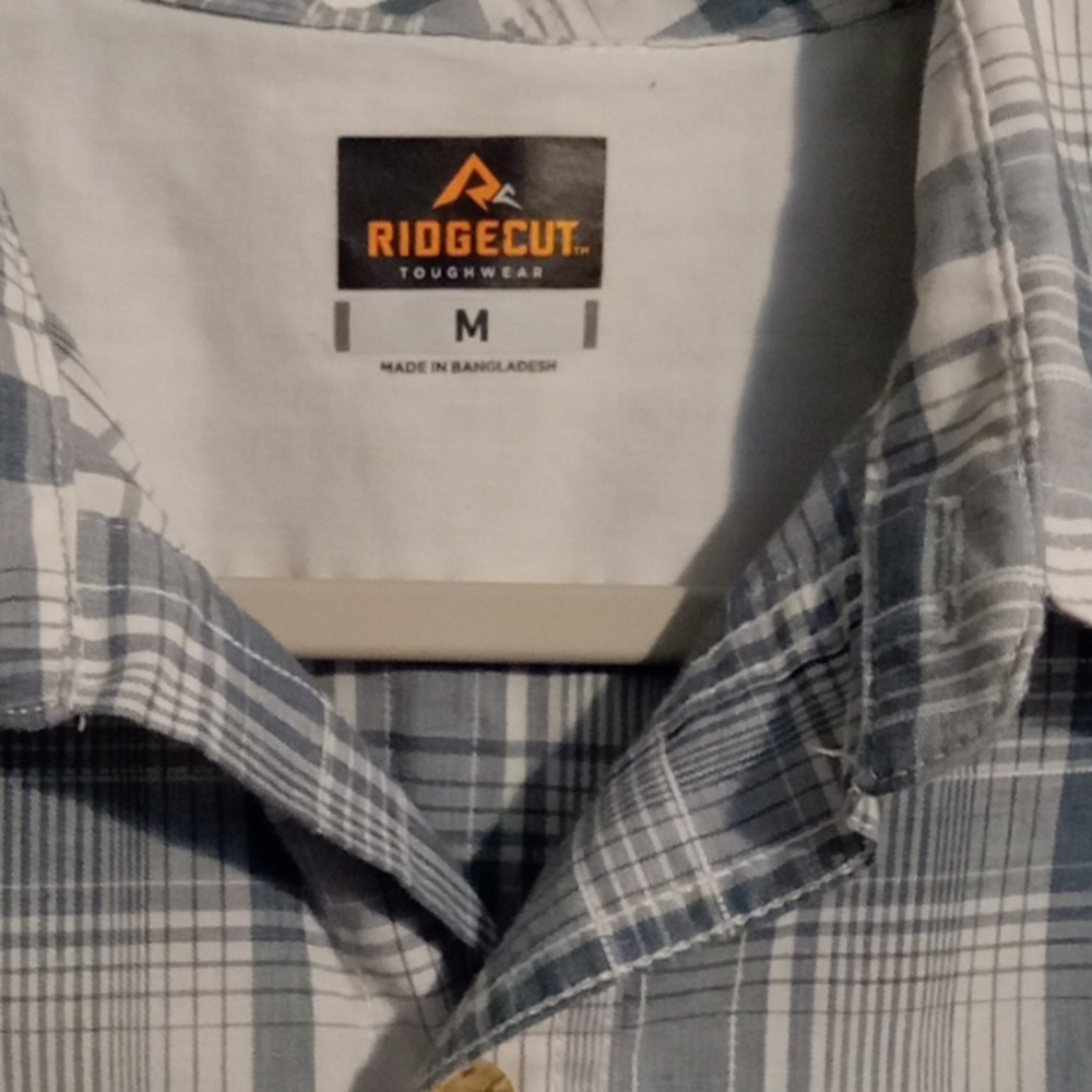 Classic Gray Plaid Button-Down Shirt - Picture 3 of 6
